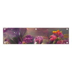 Floral Blossoms  Banner And Sign 4  X 1  by Internationalstore