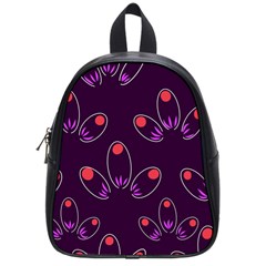 Petal Dot Seamless Pattern School Bag (small) by Pakjumat