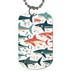 Fish Shark Animal Pattern Dog Tag (one Side)