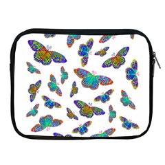 Butterflies T- Shirt Colorful Butterflies In Rainbow Colors T- Shirt Apple Ipad 2/3/4 Zipper Cases by EnriqueJohnson