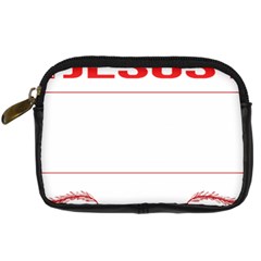 Calligraphy T- Shirt Funny Jesus Calligraphy Calligrapher Handwriting Lettering T- Shirt Digital Camera Leather Case by EnriqueJohnson