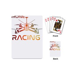 Drone Racing Gift T- Shirt Distressed F P V Drone Racing Drone Racer Pilot Pattern T- Shirt Playing Cards Single Design (mini) by ZUXUMI