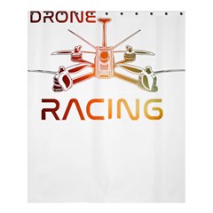 Drone Racing Gift T- Shirt Distressed F P V Drone Racing Drone Racer Pilot Pattern T- Shirt Shower Curtain 60  X 72  (medium)  by ZUXUMI