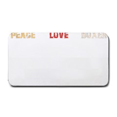 Boxer T- Shirt Peace Love Boxer T- Shirt Medium Bar Mat by JamesGoode