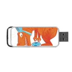 Easter Dinosaur T- Shirt Happy East Rawr T- Rex Dinosaur Easter Bunny T- Shirt Portable Usb Flash (two Sides) by ZUXUMI