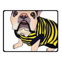 English Bulldog T- Shirt English Bee Dog T- Shirt Fleece Blanket (small) by ZUXUMI