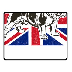 English Bulldog T- Shirt English Bulldog - English Bulldog Union Jack Flag T- Shirt Fleece Blanket (small) by ZUXUMI