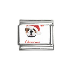 English Bulldog T- Shirt English Bulldog Merry Christmas T- Shirt (1) Italian Charm (9mm) by ZUXUMI