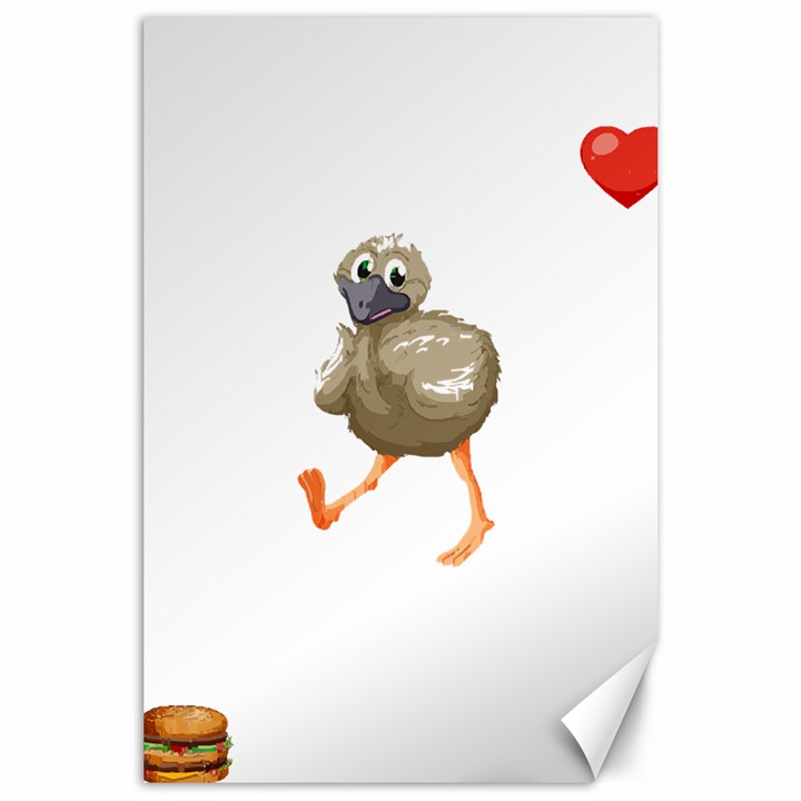 Ostrich T-shirtsteal Your Heart Ostrich 36 T-shirt Canvas 24  x 36 