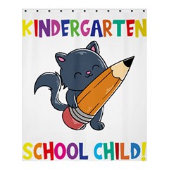 Enrollment Boy T- Shirt Goodbye Kindergarten I Am A Schoolchild Now! T- Shirt (3) Shower Curtain 60  X 72  (medium)  by ZUXUMI