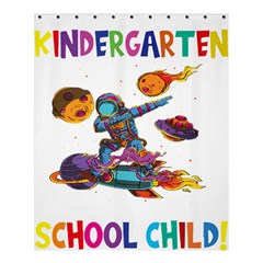 Enrollment Boy T- Shirt Goodbye Kindergarten I Am A Schoolchild Now! T- Shirt Shower Curtain 60  X 72  (medium)  by ZUXUMI