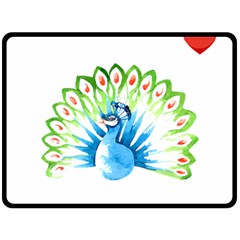 Peacock T-shirtsteal Your Heart Peacock 203 T-shirt Two Sides Fleece Blanket (large) by EnriqueJohnson
