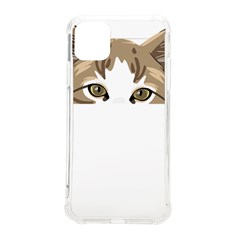 Peeking Cat T-shirtpeeking Cute Cat T-shirt Iphone 11 Pro Max 6 5 Inch Tpu Uv Print Case by EnriqueJohnson