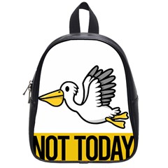 Pelican T-shirtnope Not Today Pelican 64 T-shirt School Bag (small) by EnriqueJohnson