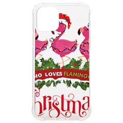 Flamingo T- Shirt Just A Girl Who Loves Flamingos And Christmas T- Shirt (1) Iphone 12/12 Pro Tpu Uv Print Case by ZUXUMI