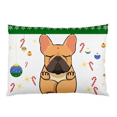 French Bulldog T- Shirt Cute French Bulldog Christmas T- Shirt (1) Pillow Case by ZUXUMI