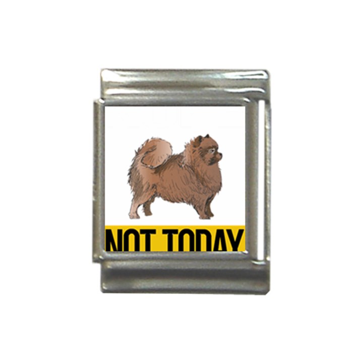 Pomeranian T-shirtnope Not Today Pomeranian 24 T-shirt Italian Charm (13mm)