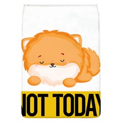 Pomeranian T-shirtnope Not Today Pomeranian 31 T-shirt Removable Flap Cover (l) by EnriqueJohnson