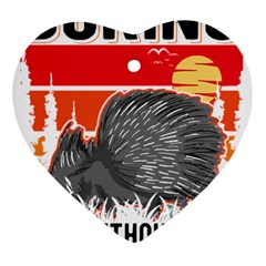 Porcupine T-shirtlife Would Be So Boring Without Porcupines T-shirt Ornament (heart) by EnriqueJohnson