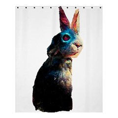 Rabbit T-shirtrabbit Watercolor Painting #rabbit T-shirt (3) Shower Curtain 60  X 72  (medium)  by EnriqueJohnson