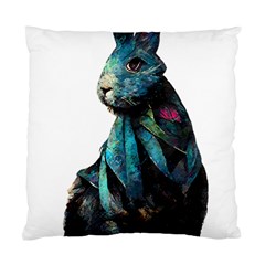 Rabbit T-shirtrabbit Watercolor Painting #rabbit T-shirt Standard Cushion Case (two Sides) by EnriqueJohnson