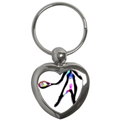 Abstract Art Sport Women Tennis  Shirt Abstract Art Sport Women Tennis  Shirt (1)11 Key Chain (heart) by EnriqueJohnson