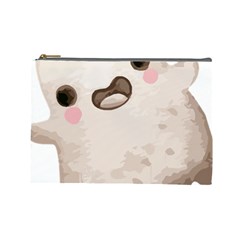 Ghost T- Shirt Watercolor Cute Ghost T- Shirt Cosmetic Bag (large) by ZUXUMI