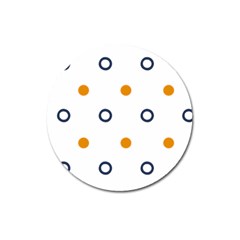 Abstract Dots And Circle Pattern T- Shirt Abstract Dots And Circle Pattern T- Shirt Magnet 3  (round)