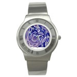 Abstract T- Shirt Abstract Colourful Aesthetic Beautiful Dream Love Romantic Retro Dark Design Vinta Stainless Steel Watch
