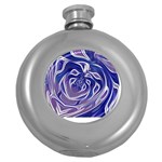 Abstract T- Shirt Abstract Colourful Aesthetic Beautiful Dream Love Romantic Retro Dark Design Vinta Round Hip Flask (5 oz)