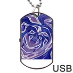 Abstract T- Shirt Abstract Colourful Aesthetic Beautiful Dream Love Romantic Retro Dark Design Vinta Dog Tag USB Flash (Two Sides)