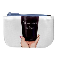 All You Need Is Love 2 Large Coin Purse by SychEva