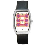 Abstract T- Shirt Model 23 T- Shirt Barrel Style Metal Watch