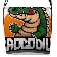 Funny Crocodile Flap Closure Messenger Bag (s)