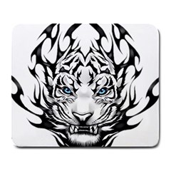 White And Black Tiger Large Mousepad