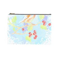 Birds Illustration T- Shirtbird T- Shirt (2) Cosmetic Bag (large) by EnriqueJohnson