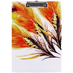 Boho Fire Feather Pattern T- Shirt Boho Fire Feather Pattern T- Shirt A4 Acrylic Clipboard