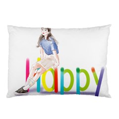 Happy Pillow Case by SychEva