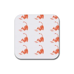 Cat T- Shirt Cute Cat Pattern For Cat Lovers T- Shirt Rubber Coaster (square) by EnriqueJohnson