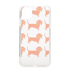 Dachshund Dog Pattern T- Shirt Brown Dachshund Dog Breed Cute Pattern T- Shirt Iphone 11 Tpu Uv Print Case by EnriqueJohnson