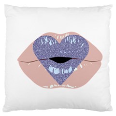 Lips -18 Standard Premium Plush Fleece Cushion Case (one Side) by SychEva