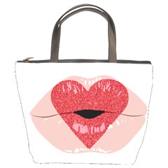 Lips -16 Bucket Bag by SychEva