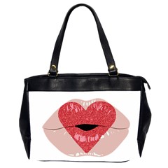 Lips -16 Oversize Office Handbag (2 Sides) by SychEva