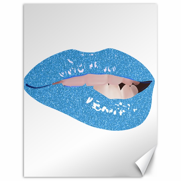 Lips -21 Canvas 12  x 16 