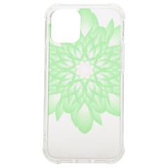 Floral Pattern T- Shirt Beautiful And Artistic Light Green Flower T- Shirt Iphone 12 Mini Tpu Uv Print Case	 by EnriqueJohnson