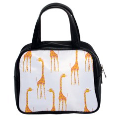 Giraffe Pattern T- Shirt Giraffes T- Shirt Classic Handbag (two Sides) by EnriqueJohnson