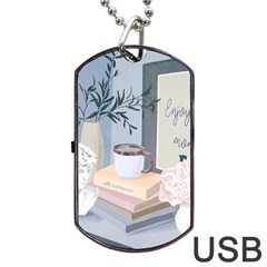 Still Life Dog Tag Usb Flash (one Side) by SychEva