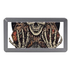 Gray And Multicolored Skeleton Illustration Memory Card Reader (mini) by uniart180623