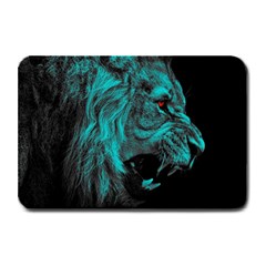 Angry Male Lion Predator Carnivore Plate Mats by uniart180623