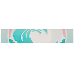 Tidal Wave Ocean Sea Tsunami Wave Minimalist Large Premium Plush Fleece Scarf  by uniart180623